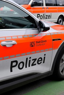 Police car Zurich city police, Switzerland, Europe