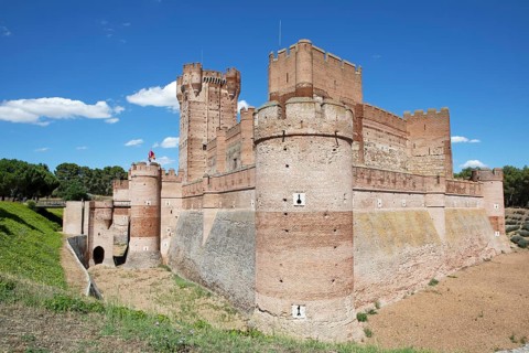 Castillo de La Mota, medieval castle and fortress in Medina del Campo, province of Valladolid,