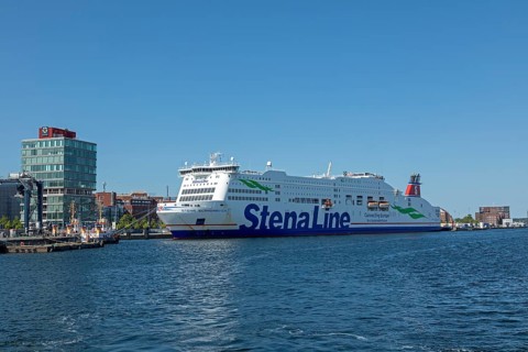 Stena Line ferry, harbour, Kiel, Schleswig-Holstein, Germany, Europe