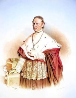 Georg Girk (1793-1868) Bishop of Fünfkirchen (Pécs), Historical, digitally restored reproduction