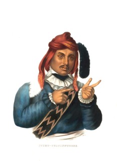 American Indian, Native American, a chief of the Itcho -Tustinnuggee, United States of America,