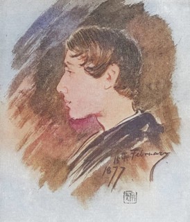 Rabindranath Tagore or Rabindranath Thakur, aged 16, 7 May 1861 to 7 August 1941, a Bengali