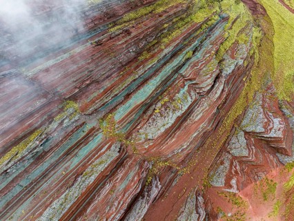 Pallay Punchu Rainbowmountain, Layo, Peru, South America