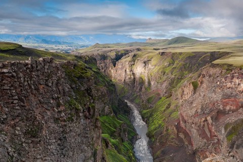 Markarfljótsgljúfur, Markarfljót Canyon near Emstrur, Laugavegur, Icelandic Highlands, Iceland,