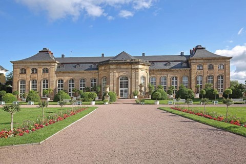 Baroque Orangery, Castle Park, English Garden, Gotha, Thuringia, Germany, Europe