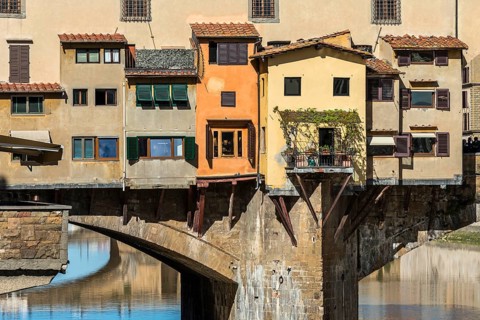 Ponte Vecchio, landmark, old town, architecture, tourism, travel, historic bridge over the Arno in