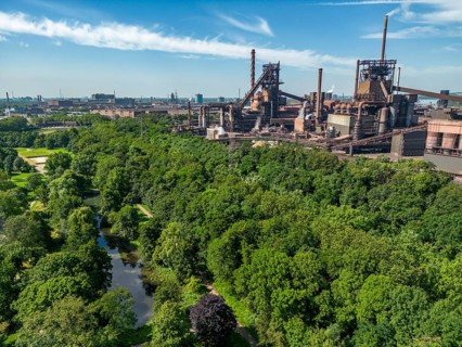 The Volkspark Schwelgern in Duisburg Marxloh, from 1925, municipal park donated by August Thyssen,