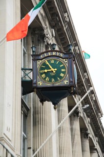 Clerys shop clock, O'Connell street, city of Dublin, Ireland, Irish Republic, Europe