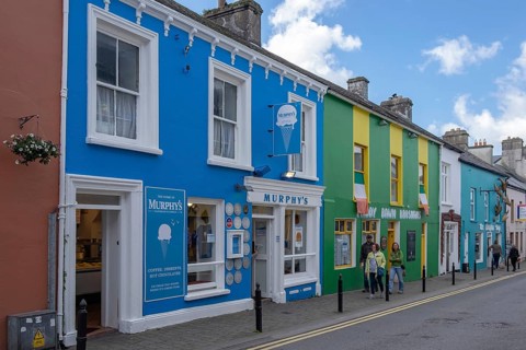 Street with colourful houses, Dingle, Dingle Peninsula, County Kerry, Republic of Ireland