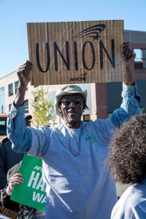 Detroit, Michigan USA, 2 September 2024, Union members participate in Detroit's Labor Day parade