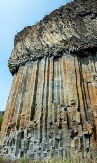 Magnificent basalt organs of Chilhac in Haute-Loire, Auvergne-Rhône-Alpes, France, Europe