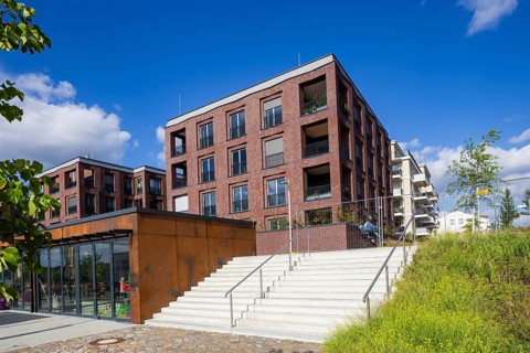 New development area Hafen City, on the site of the old neustädter Elbhafen harbour, Wohnungsbau