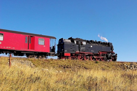 HSB, Harz narrow-gauge railway, locomotive, steam engine, smoke, HSB railway, Brockenbahn, Harz,