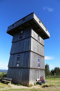 The Hauchenberg in the Allgäu with the Alpkönigblick viewing tower