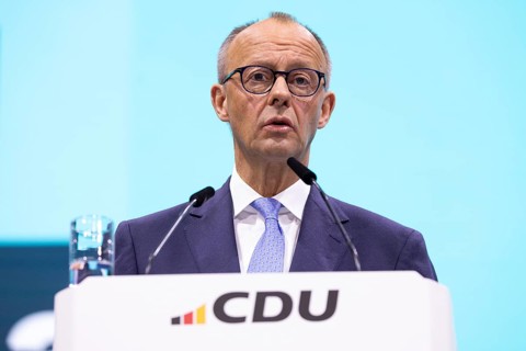 Berlin, Germany, 6 May 2024: Friedrich Merz, Chairman of the Christian Democratic Union of Germany
