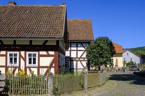 Open-air museum, Rhön Museum Village, Tann in der Rhön, Ulstertal, Wartburgkreis, Hessian Rhön,