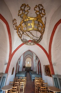 The original coronet from 1658 in the portal area of St Nicholas' Church, Siegen North