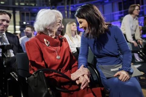 Margot Friedländer, Holocaust survivor, and Annalena Bärbock (Alliance 90/The Greens), Federal