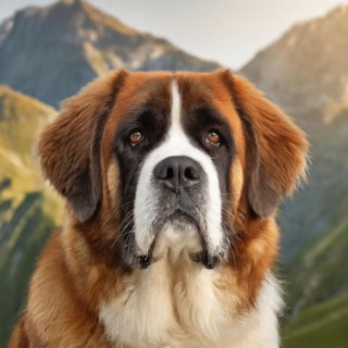 Pets, Dog, Saint Bernard, AI-generated, AI generated