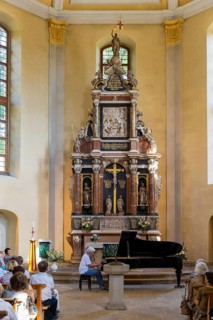 31st Elbhangfest, Loschwitzer Kirche, Peter Rösel piano concert, 31st Elbhangfest, Dresden, Saxony,