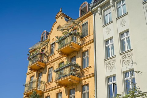 Residential building, old building, Jahnstraße, Babelsberg, Potsdam, Brandenburg, Germany, Europe