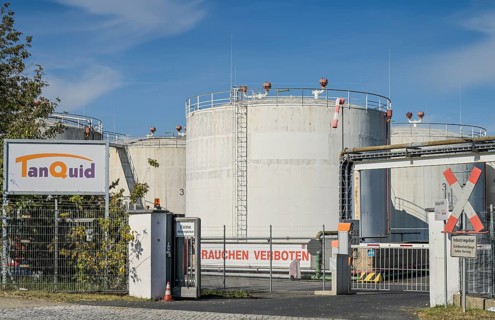 TanQuid tank farm, Freiheit, Ruhleben, Spandau, Berlin, Germany, Europe