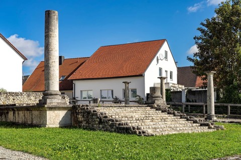 The Roman Temple of Apollo Grannus in Faimingen near Lauingen, Bavaria, Germany, Europe