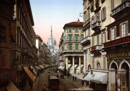 Haus von Viktor Emanuel, Mailand, Italien, House of Victor Emmanuel, Milan, Italy, Historic,