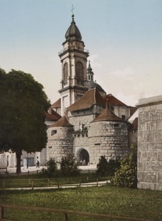 The Baseltor in Solothurn, Switzerland, around 1890, Historical, digitally restored reproduction