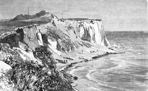 Chalk cliffs near Cape Arkona on Rügen, Baltic Sea, Mecklenburg-Western Pomerania, Germany, cliffs,