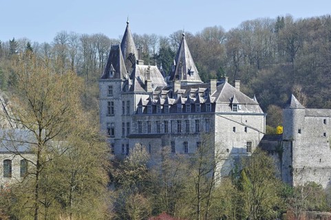 The Ursel castle at Durbuy, known as the smallest city in Europe, Ardennes, Belgium, Europe