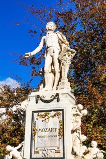 Mozart monument in the Burggarten, Vienna, Austria, Europe