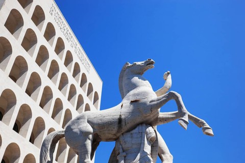 Palazzo della Civilta Italiana, Palace of Italian Civilisation, also Palazzo della Civilta del