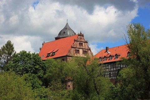 Vorderburg, Schlitz, small town in the east of the Vogelsberg district in central Hesse, Hesse,