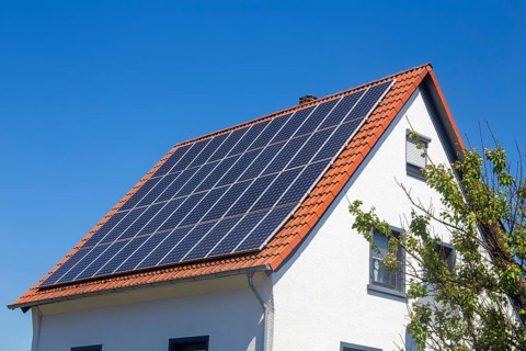 Photovoltaic system on an old building