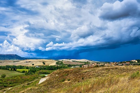 Landscape near Torrenieri, Tuscany, Italy, Europe
