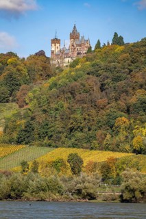 Drachenburg Castle, on Drachenfels, a mountain in the Siebengebirge on the Rhine between Bad Honnef