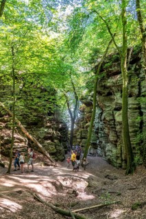 The Devil's Gorge, narrow, accessible gorge of sandstone rocks, with steep rocky gorges, near