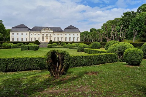Park, Baroque Halbturn Castle, Lake Neusiedl, Burgenland, Austria, Europe