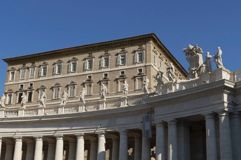Piazza San Pietro, St Peter's Square in the Vatican, Rome, Italy, Europe