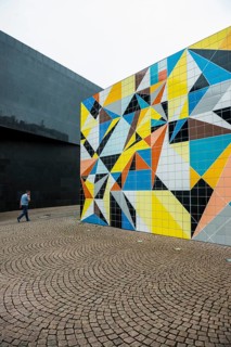 Kunstsammlung North Rhine-Westphalia, K20, tile mosaic by Sara Morris, Düsseldorf, North