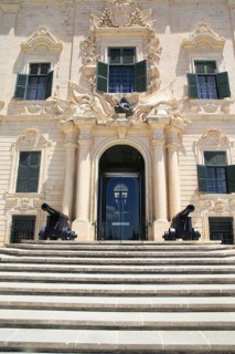 Auberge de Castille palace in city centre of Valletta, Malta completed in 1744