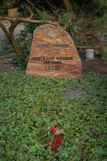Horst and Gertraud Korber, grave, Waldfriedhof Dahlem, Hüttenweg, Steglitz-Zehlendorf, Berlin,