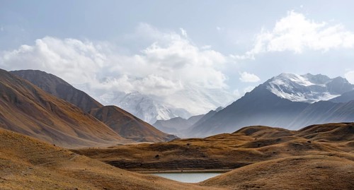 Lenin Peak, Pamir Mountains, Osh Province, Kyrgyzstan, Asia