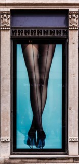 Sexist advertising aesthetically pleasing, Trieste, harbour town on the Adriatic, Friuli, Italy,