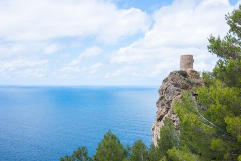 Torre des Verger, also Torre del Verger, Torre de ses Ànimes, old watchtower, lookout tower on a
