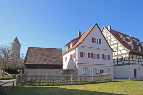 Former executioner's house and Hertle tower, Dinkelsbühl, Middle Franconia, Franconia, Bavaria,