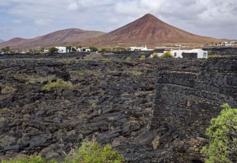 Volcanic landscape, Fundación César Manrique, César Manrique Foundation, Tahíche, Lanzarote, Canary