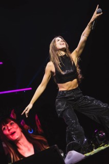 Vanessa Mai at the Schlagernacht des Jahres live on Das Original Tour in the Berlin Uber Arena on