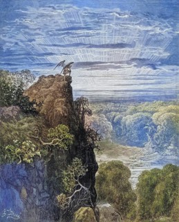 Illustration by Gustave Dore (1832-1883) for Paradise Lost, The Paradise Lost, published in 1667,